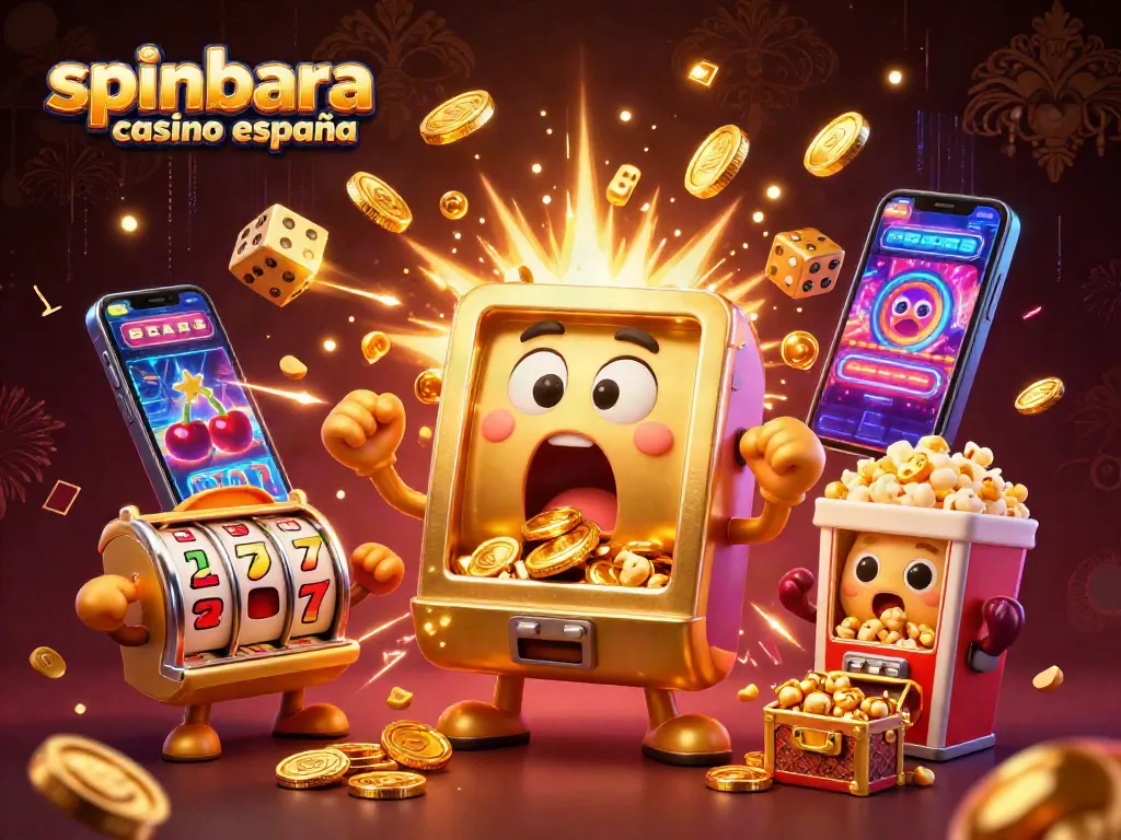 Experience excitement at spinbara casino españa with a dazzling jackpot celebration scene.